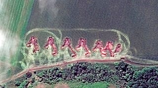 Des positions d'artillerie postées dans le nord de Lyman, le 26 mai 2022,