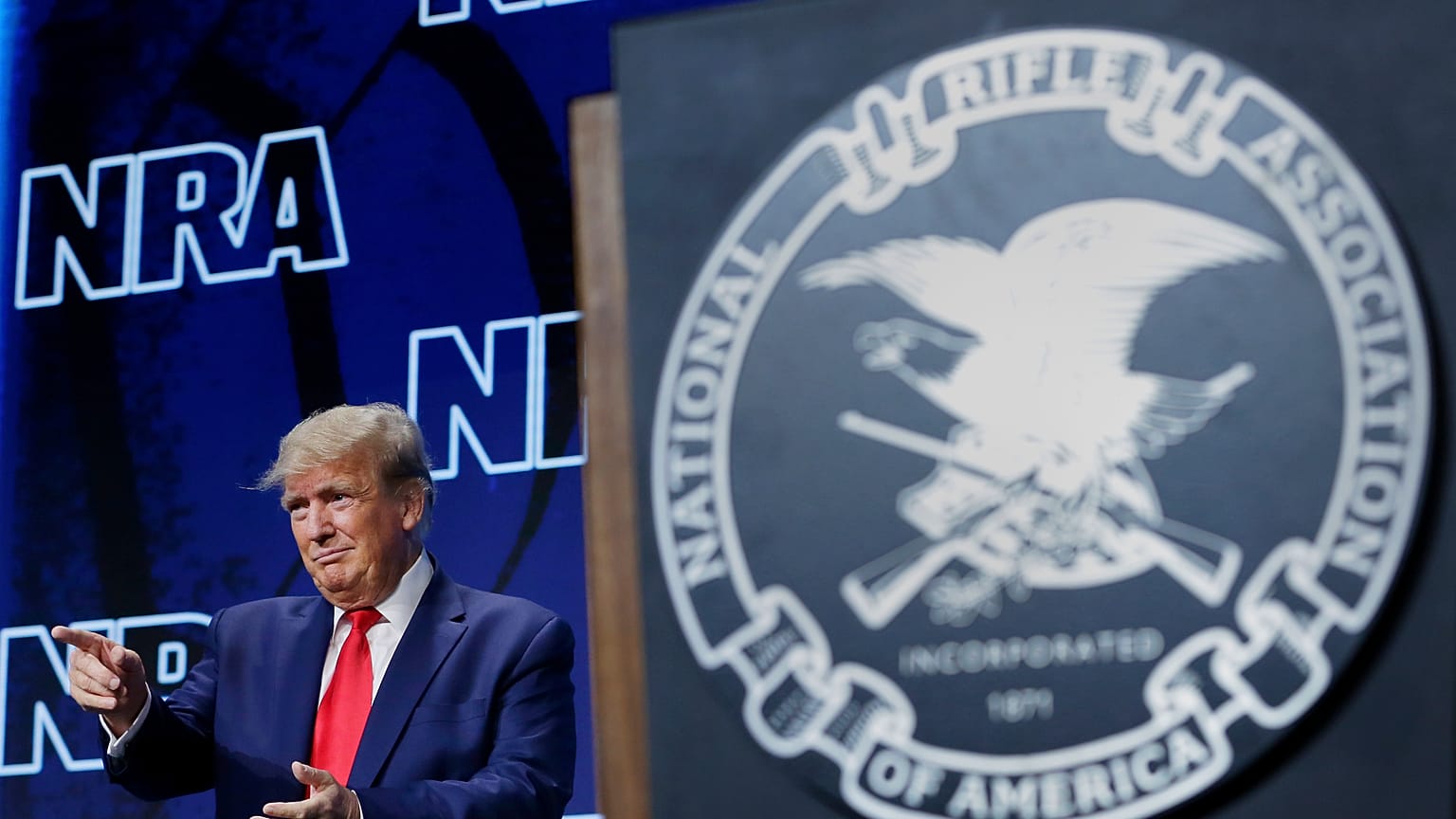 Donald Trump au congrès de la NRA, Texas, le 27 mai 2022