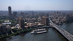 نهر النيل في القاهرة، مصر.