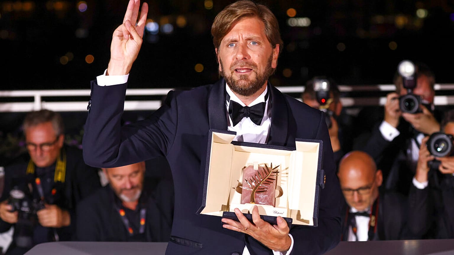 Writer/director Ruben Ostlund, winner of the Palme d'Or.