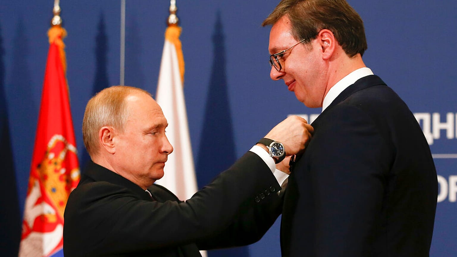 El presidente ruso, Vladimir Putin, y el serbio, Aleksandar Vucic, en una imagen de archivo de enero de 2019
