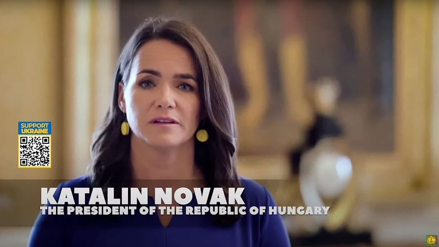 Novák Katalin a koncertre küldött videóüzenetben