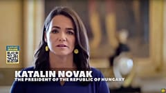 Novák Katalin a koncertre küldött videóüzenetben