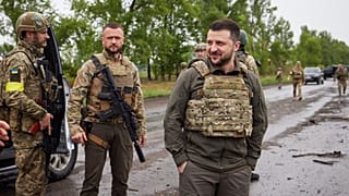 Le président ukrainien Volodymyr Zelensky à Kharkiv, 29 mai 