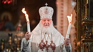 Kirill orosz pátriárka április 23-án húsvéti szertartást mutat be - az ukrán egyház szerint Kirill téved, az evangélium nem lehet háborúpárti