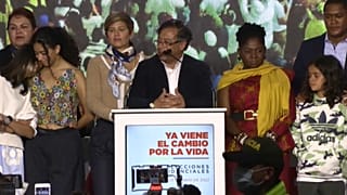 Gustavo Petro celebra su victoria en las presidenciales de Colombia