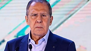 Szergej Lavrov orosz külügyminiszter egy moszkvai oktatási fórumon május 17-én