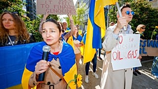 Manifestação a favor da Ucrânia