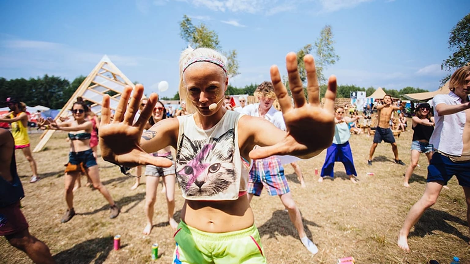 Wolf performing at a festival. 