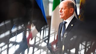 Scholz sagte, der Protest, durch den sein Auftritt in Stuttgart gestört wurde, erinnere ihn "an eine Zeit, die lange zurückliegt".