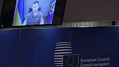 Discours du président ukrainien lors du sommet européen