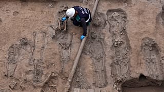 Peru'da arkeoloji çalışması 