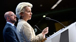 European Commission President Ursula von der Leyen called the oil embargo an "important step forward."