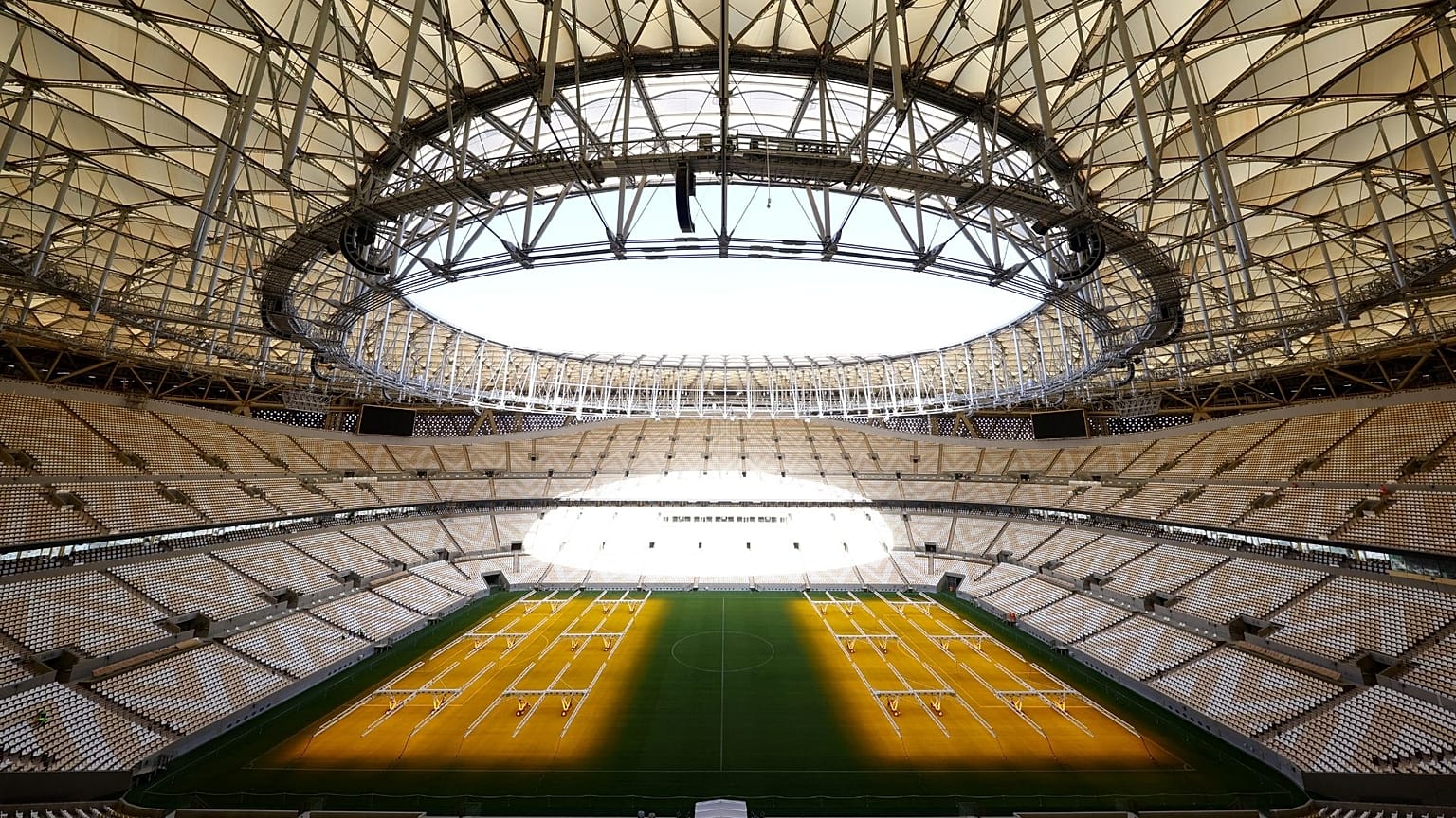 The new world cup stadium in Qatar.