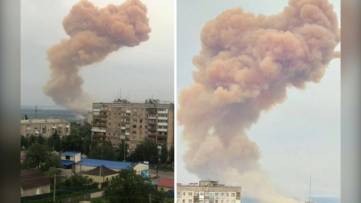 Rosa Wplke über Sjewjerodonezk im Osten der Ukraine