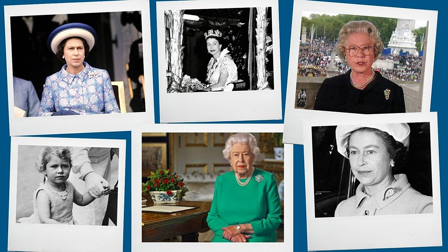 montage photos de la reine Elizabeth II - sources : AFP et AP