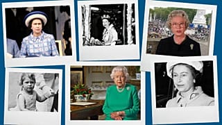 montage photos de la reine Elizabeth II - sources : AFP et AP