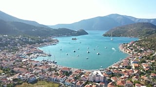 Schöner Blick aufs Meer auf Ithaka
