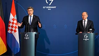 Андрей Пленкович и Олаф Шольц