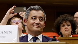 Le ministre de l'Intérieur Français Gérald Darmanin avant son audition au Sénat, le 01/06/2022