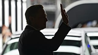 Elon Musk, Tesla CEO, attends the opening of the Tesla factory Berlin Brandenburg in Gruenheide, Germany, Tuesday, March 22, 2022.