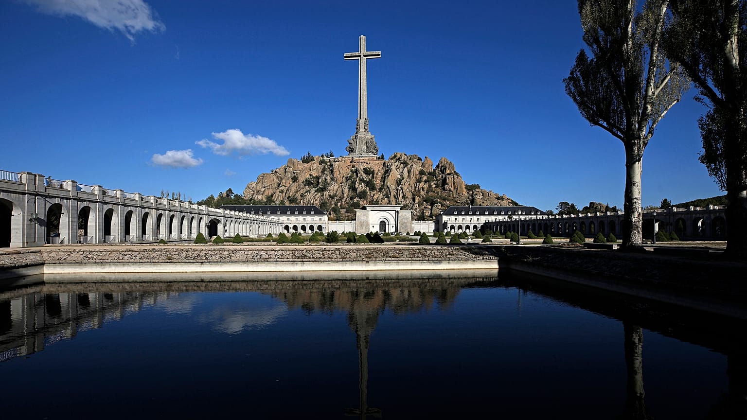 The Valley of the Fallen mausoleum, near El Escorial, is located on the outskirts of Madrid.