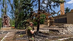 Soldado ucraniano na região de Donetsk