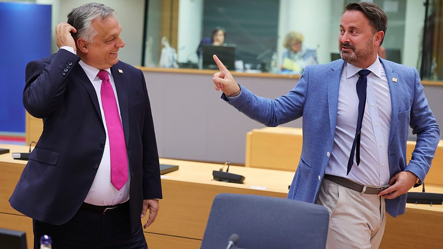 Xavier Bettel texted Viktor Orban to express his displeasure but he said he's still waiting for an answer.