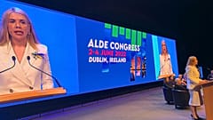 Die ukrainische Abgeordnete Kira Rudik beim ALDE Parteitag in Dublin.