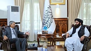 دیدار هیئت رسمی هند با امیرخان متقی سرپرست وزارت خارجه طالبان
