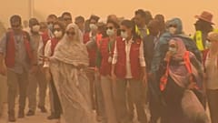 La reina Letizia de España visita los proyectos de cooperación internacional en Mauritania en medio de una tormenta de arena