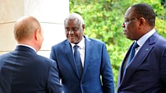 Wladimir Putin empfing die Delegation der Afrikanischen Union in Sotschi