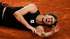 Alexander Zverev hat sich im Halbfinale gegen Rafael Nadal verletzt