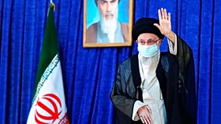 Ein vom Büro von Ali Khamenei veröffentlichtes Foto anlässlich seiner Rede am Samstag