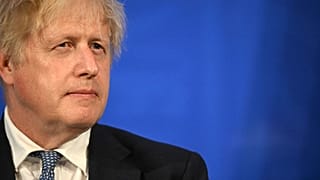 Britain's Prime Minister Boris Johnson speaks during a press conference in Downing Street, London, Wednesday, May 25 2022