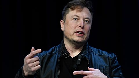 Tesla and SpaceX Chief Executive Officer Elon Musk speaks at the SATELLITE Conference and Exhibition in Washington, on March 9, 2020. 