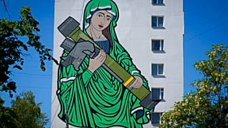 Wandmalerei in Kiew in der Ukraine