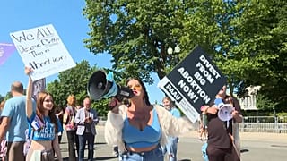 Manifestation devant la Cour suprême à Washington