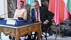 Novák Katalin köztársasági elnök Milos Zeman cseh köztársasági elnökkel tartott közös sajtótájékoztatót Prágában