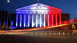 Extérieur du Palais-Bourbon, siège de l'Assemblée nationale - Paris, le 15/07/2016