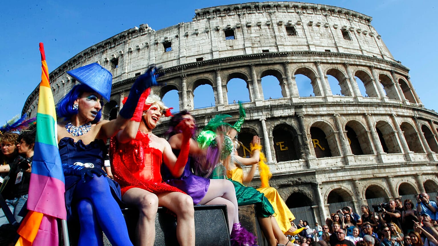 Festivités de l'Europride à Rome en 2011.
