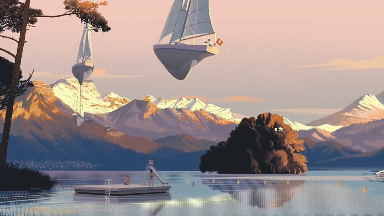 L'affiche 2022 du festival international du film d'animation d'Annecy 