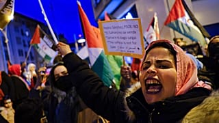 Manifestación a favor del Frente Polisario en Pamplona, España (marzo 2022)