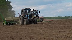 Feld in der Ukraine