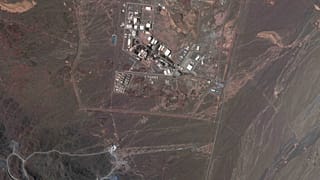 Imagem de satélite da central de Natanz, Irão