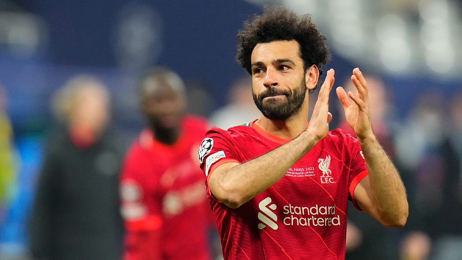 محمد صلاح لاعب نادي ليفربول الإنجليزي.