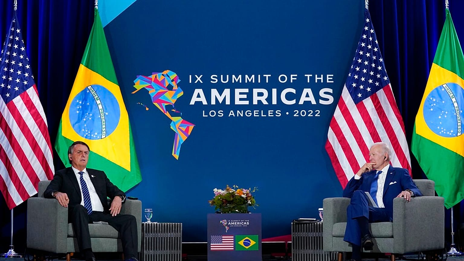 Encuentro entre Jair Bosonaro y Joe Biden en Los Ángeles