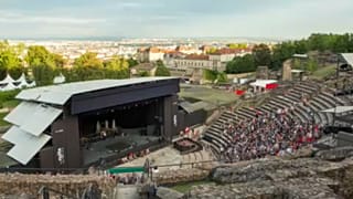 Il palco dell'anfiteatro. 