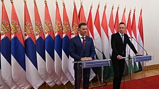 ARCHÍV: Szijjártó Péter és Sinisa Mali Budapesten, 2022. május 25-én
