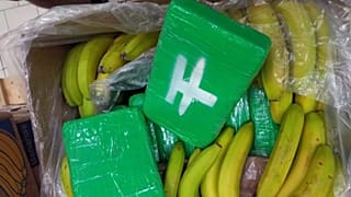 Упаковки с наркотиками в ящике с бананами.